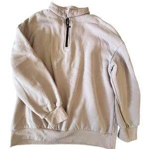 Trendy Queen Cream quarter zip sweatshirt #sweatshirt